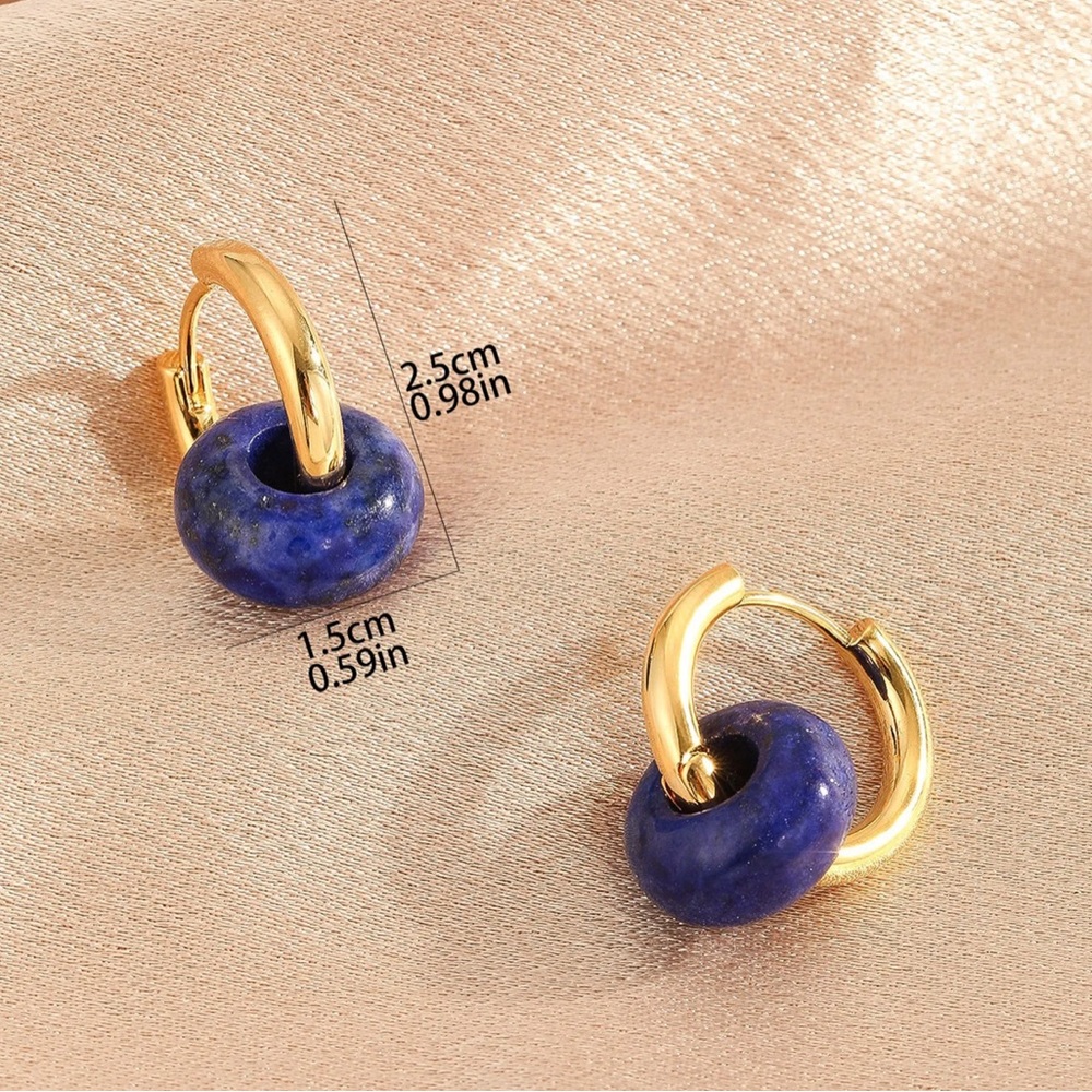 Lapis & Malachite Earrings